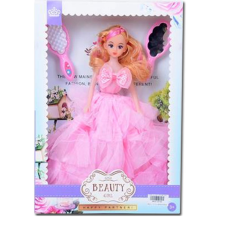 Magic Toys Hercegnő baba rózsaszín ruhában 30cm baba