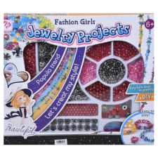 Magic Toys Jewelry Projects: DIY nagy ékszerkészítő szett pirosas színekkel kreatív és készségfejlesztő
