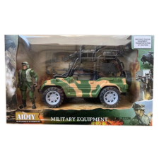 Magic Toys Katonai Jeep figurával és kiegészítőkkel játékfigura