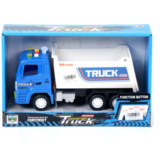Magic Toys Kék billencs teherautó fénnyel autópálya és játékautó