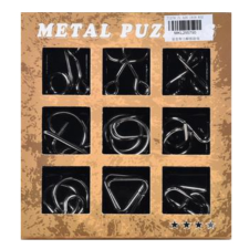 Magic Toys Metal Puzzle 9db-os ördöglakat szett oktatójáték