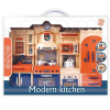 Magic Toys Modern Kitchen kék-narancs konyhaszett fénnyel és hanggal