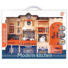 Magic Toys Modern Kitchen kék-narancs konyhaszett fénnyel és hanggal konyhakészlet