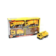 Magic Toys Munkagépek 4db-os kisautó szett autópálya és játékautó