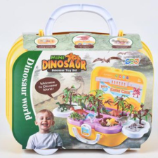Magic Toys Nagy dinoszauruszos szett kofferben kiegészítőkkel játékfigura