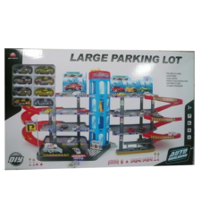 Magic Toys Négyszintes parkolóház játékszett 8 db autóval autópálya és játékautó