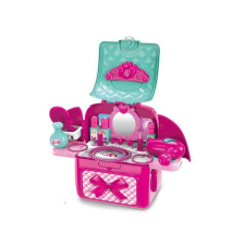 Magic Toys Pink hordozható 2az1-ben szépségasztal játékszett hátizsákban szépségszalon
