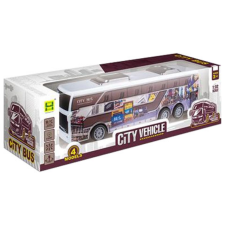 Magic Toys RC Távirányítós City Busz fénnyel 27MHz 1/32 autópálya és játékautó