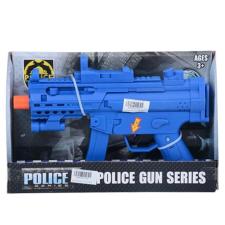 Magic Toys Rendőrségi gépfegyver hang effektekkel kék színben katonásdi