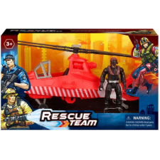 Magic Toys Rescue Team tűzoltósági helikopter figurával autópálya és játékautó