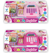 Magic Toys Rózsaszín elektronikus pénztárgép zöldséges kosárral kétféle változatban vásárlás