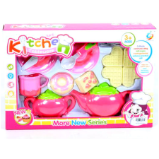 Magic Toys Rózsaszín teázó szett gofrival és kiegészítőkkel konyhakészlet