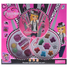 Magic Toys Smink készlet köralakú emeletes tálcákon csillogó színekkel szépségszalon