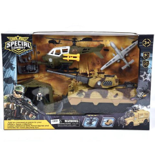 Magic Toys Special Combat katonai bázis harci járművekkel játékszett autópálya és játékautó