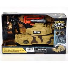 Magic Toys Special Combat terepmintás tank akció figurával 26cm-es autópálya és játékautó