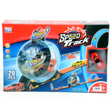 Magic Toys Speed Track 20db-os versenypálya hurokkal és hátrahúzható autóval 1/64 autópálya és játékautó
