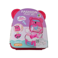Magic Toys Szépség szett macis pink tárolóban szépségszalon