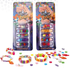 Magic Toys Színes karkötő készítő szett kétféle változatban különböző gyöngyökkel kreatív és készségfejlesztő