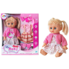 Magic Toys Szőke hajú baba hanggal, ruhával és kiegészítőkkel