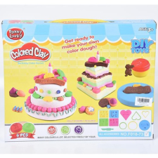 Magic Toys Tortakészítő gyurmaszett 6db különböző színű gyurmával, formákkal gyurma