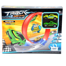 Magic Toys Track Racing versenypálya, hurokkal, kilövővel és két kisautóval autópálya és játékautó