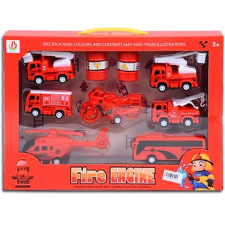 Magic Toys Tűzoltósági járműszett 7 db-os autópálya és játékautó