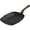 MagicHome Grill serpenyő, MagicHome Black Marble Line, fekete, 28 cm