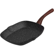MagicHome Grill serpenyő, MagicHome Black Marble Line, fekete, 28 cm edény