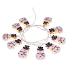 MagicHome Karácsony hóemberes LED fényfüzér – 10 LED, meleg fehér, 1,35 m 8092348