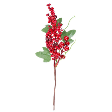  MagicHome karácsonyi ág, bogyókkal, piros, 31 cm karácsonyi dekoráció