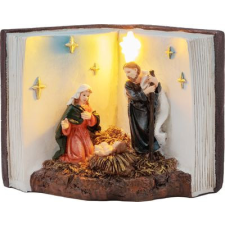 MagicHome karácsonyi dekoráció, Betlehemes könyvben, LED, belső, 13,5x8x9,5 cm karácsonyi dekoráció