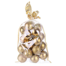 MagicHome karácsonyi gömbök, 20 db, 6 cm, arany, karácsonyfára karácsonyfadísz