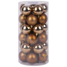  MagicHome karácsonyi gömbok, 30 db, réz, mix, karácsonyfára, 6 cm karácsonyfadísz