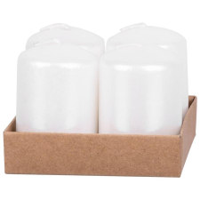  MagicHome karácsonyi gyertya, 4 x 6 cm, 4 db/csomag, fehér, adventi gyertya