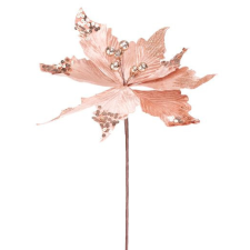  MagicHome karácsonyi virág, Poinsettia, réz, szár, virágméret: 31 cm karácsonyi dekoráció