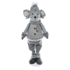 MagicHome MagicHome karácsonyi dekoráció, Egér fiú sapkával, 57 cm karácsonyi dekoráció