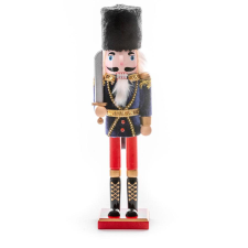 MagicHome MagicHome karácsonyi szobor Woodeco, Diótörő szőrmesapkában, fa karácsonyi dekoráció