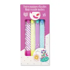  Mágikus filctolkészlet - 6 db radírozható filctoll - Magic erasable markers filctoll, marker