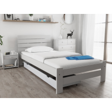 Magnat PARIS magasított ágy 80x200 cm, fehér Ágyrács: Ágyrács nélkül, Matrac: Matrac nélkül ágy és ágykellék