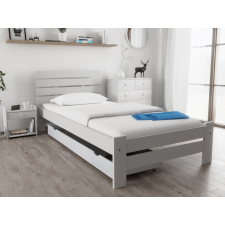 Magnat PARIS magasított ágy 80x200 cm, fehér Ágyrács: Deszkás ágyráccsal, Matrac: Matrac nélkül ágy és ágykellék