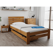Magnat PARIS magasított ágy 80x200 cm, tölgyfa Ágyrács: Ágyrács nélkül, Matrac: Deluxe 15 cm matraccal ágy és ágykellék