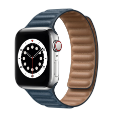 Mágneses Apple Watch 38/ 40/ 41 mm sötétkék Loop mágneses óraszíj okosóra kellék