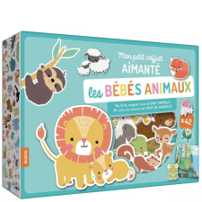 Mágneses készségfejlesztő doboz, Bébi állatok Auzou puzzle, kirakós