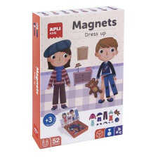 Mágneses készségfejlesztő készlet, 40 db, APLI Kids "Magnets", öltözködés kreatív és készségfejlesztő