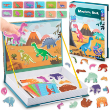 Mágneses könyv puzzle dinoszauruszok Ricokids puzzle, kirakós