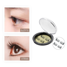  Mágneses műszempilla 10 mm-es, könnyen felhelyezhető sminkkiegészítő műszempilla
