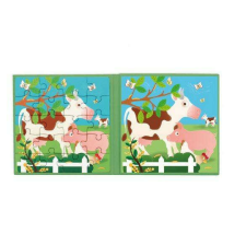  Mágneses puzzle könyv - Farm - Scratch puzzle, kirakós