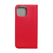 Magnet flip Magnet Apple iPhone 14 mágneses flip tok, piros tok és táska