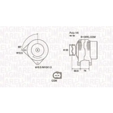 MAGNETI MARELLI generátor 063731905010 autóalkatrész