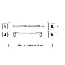 MAGNETI MARELLI gyújtókábelkészlet 941318111251 autóalkatrész